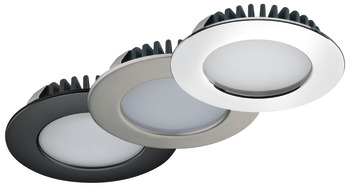 埋め込み取付けライト/面付けダウンライト, 丸型､ハーフェレ Loox LED 2020､亜鉛合金､12 V