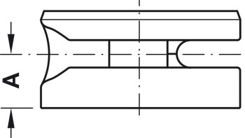 コネクターハウジング, ハーフェレマキシフィックス､板厚 19 mm 以上用