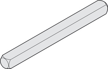 四角芯棒, 芯棒 8 mm – 固体芯棒