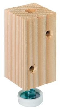 調整ネジ, M8 ネジ､固定､木製取付けブロック付き