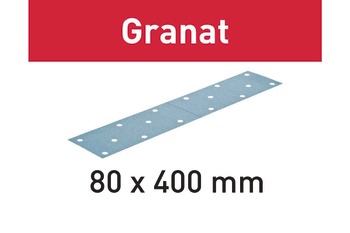 サンドペーパー, 80mm x 400mm, Granat GR/50 ｜ハーフェレジャパン