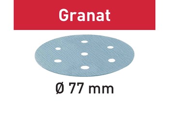サンドペーパー, Festool フェスツール, Ø 77 mm, Granat STF D 77/6 GR/50 